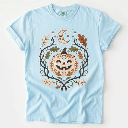 Smiling Pumpkin Vintage Washed T-Shirt