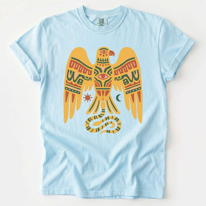 Southwestern Folk Art Eagle Vintage Washed T-Shirt