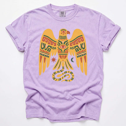 Southwestern Folk Art Eagle Vintage Washed T-Shirt