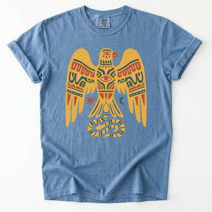 Southwestern Folk Art Eagle Vintage Washed T-Shirt