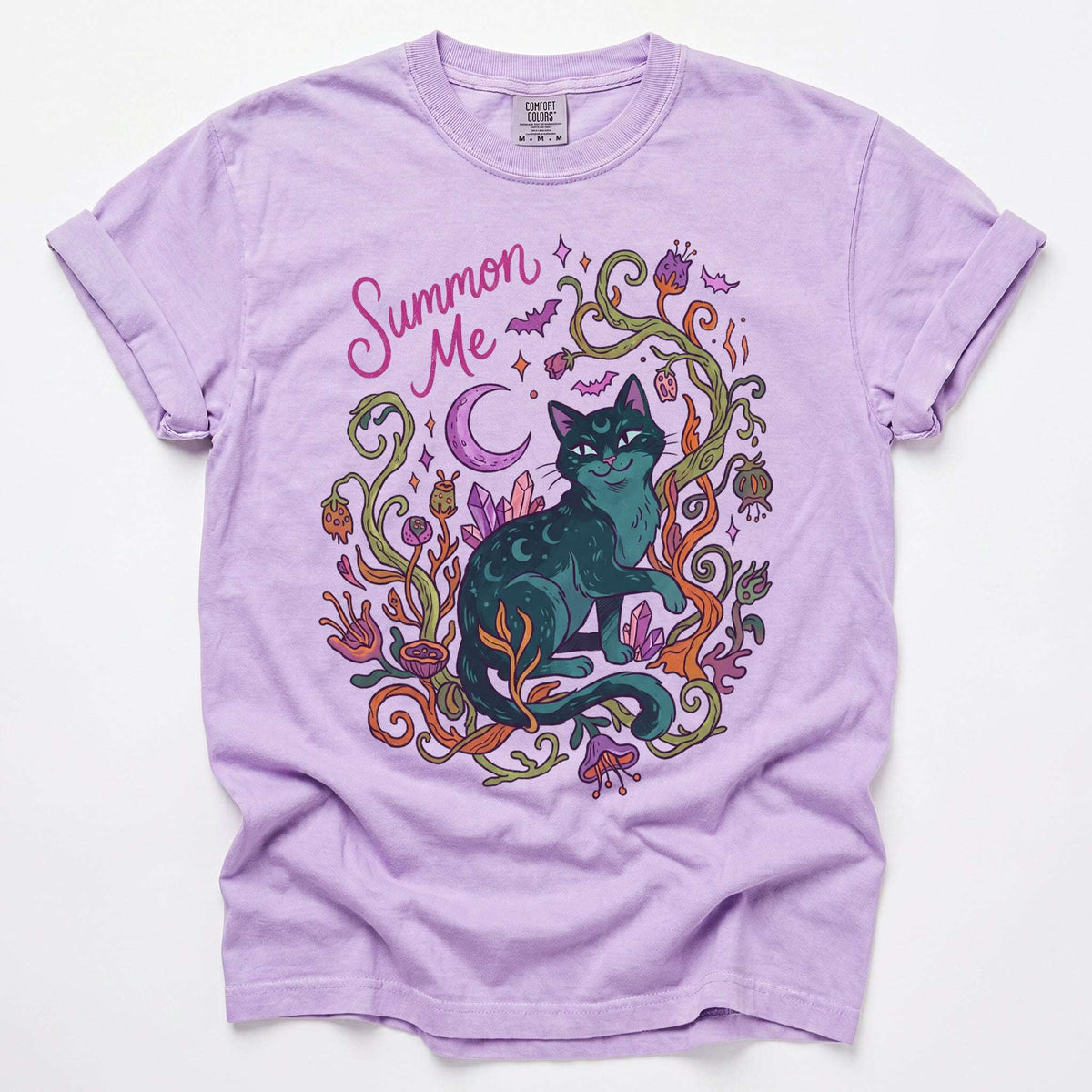 Summon Me Mystical Cat Vintage Washed T-Shirt