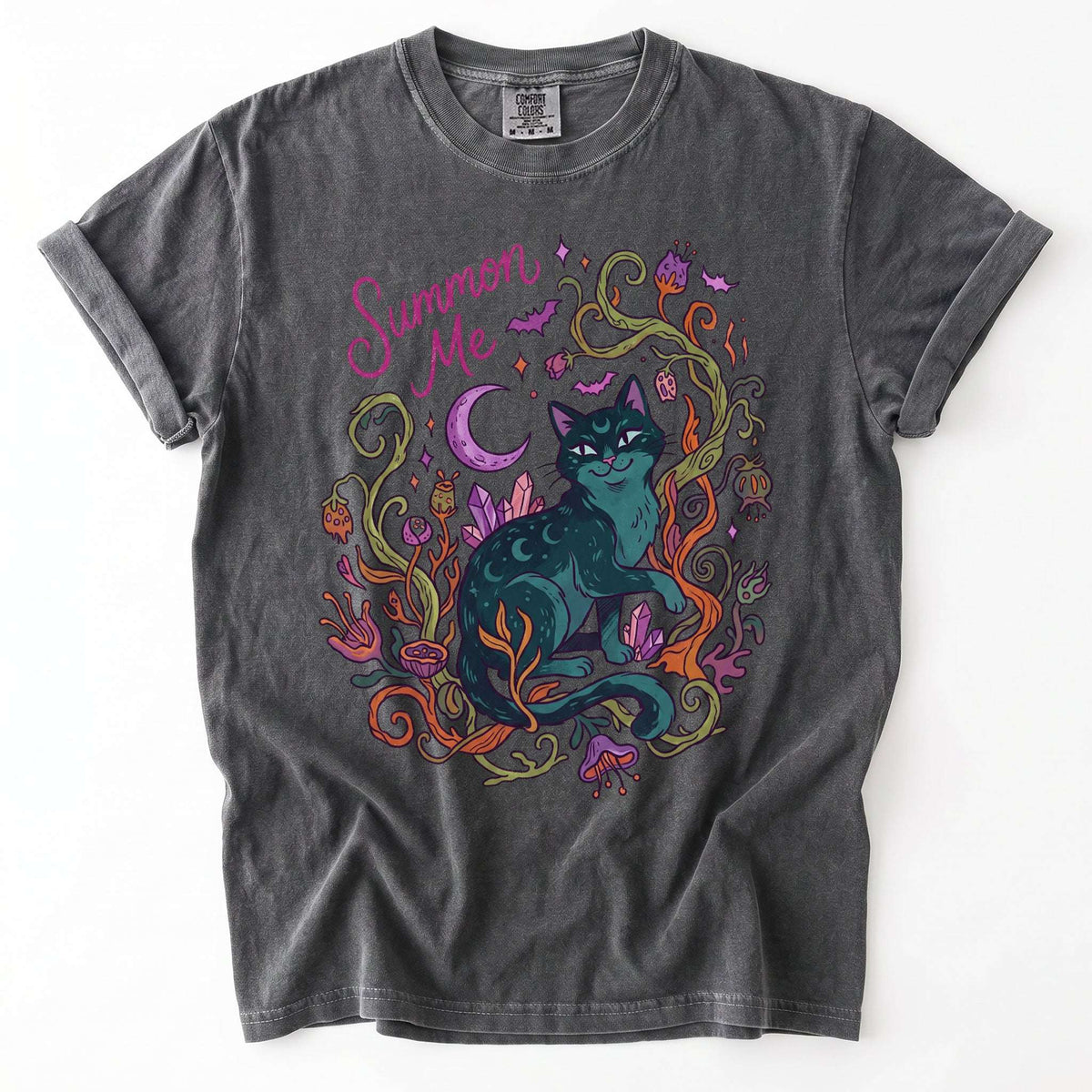 Summon Me Mystical Cat Vintage Washed T-Shirt