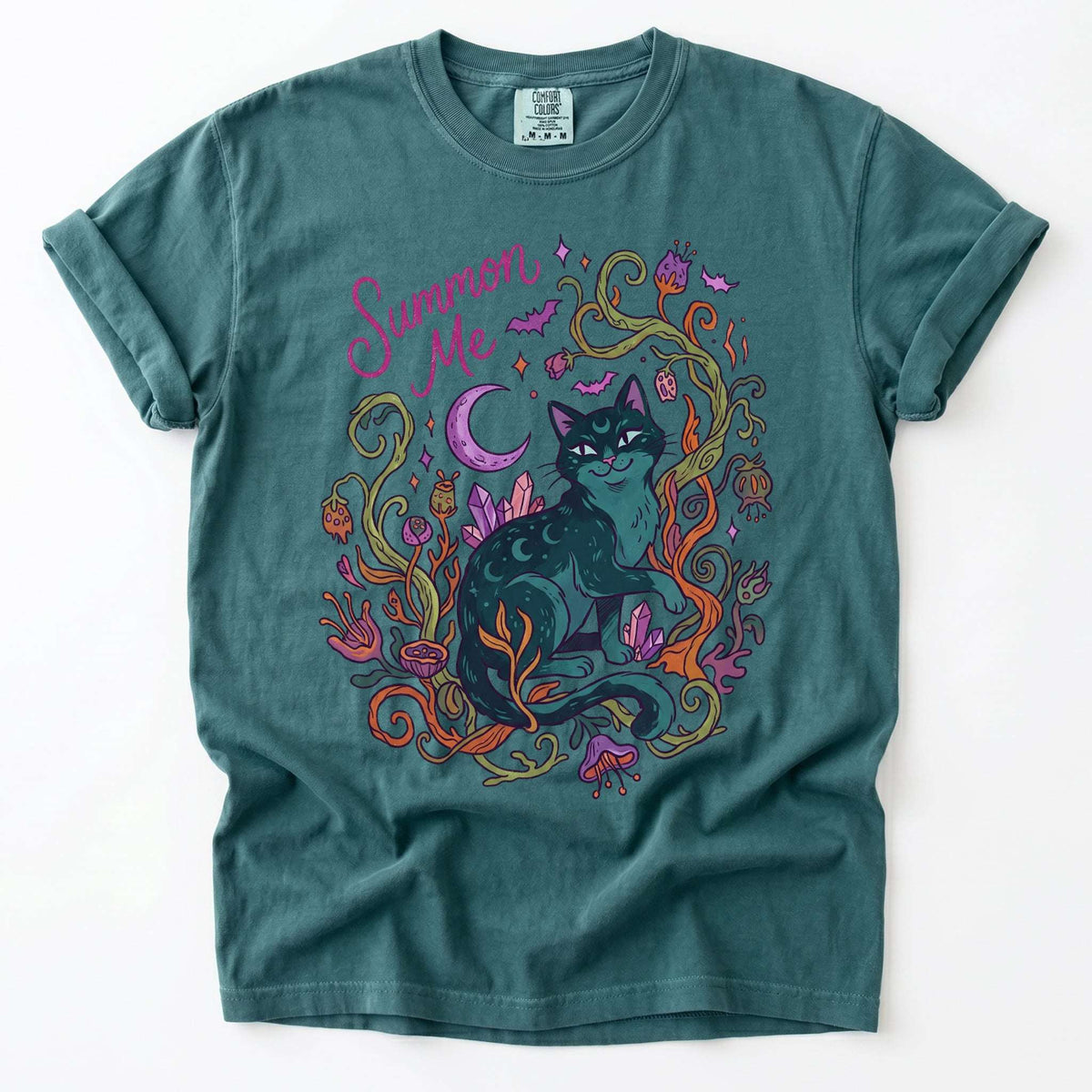 Summon Me Mystical Cat Vintage Washed T-Shirt