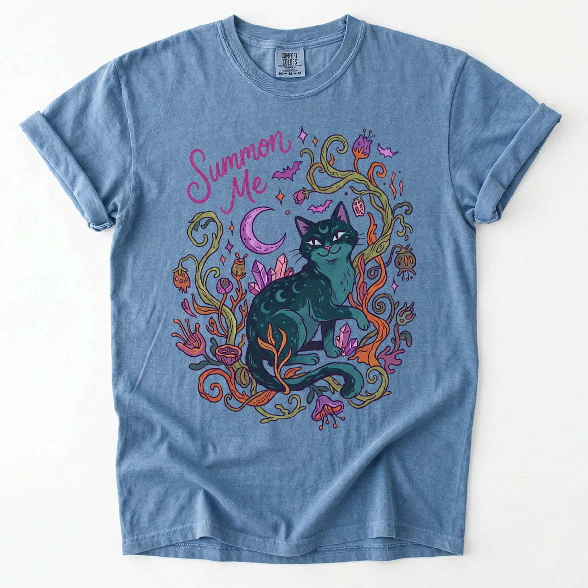 Summon Me Mystical Cat Vintage Washed T-Shirt
