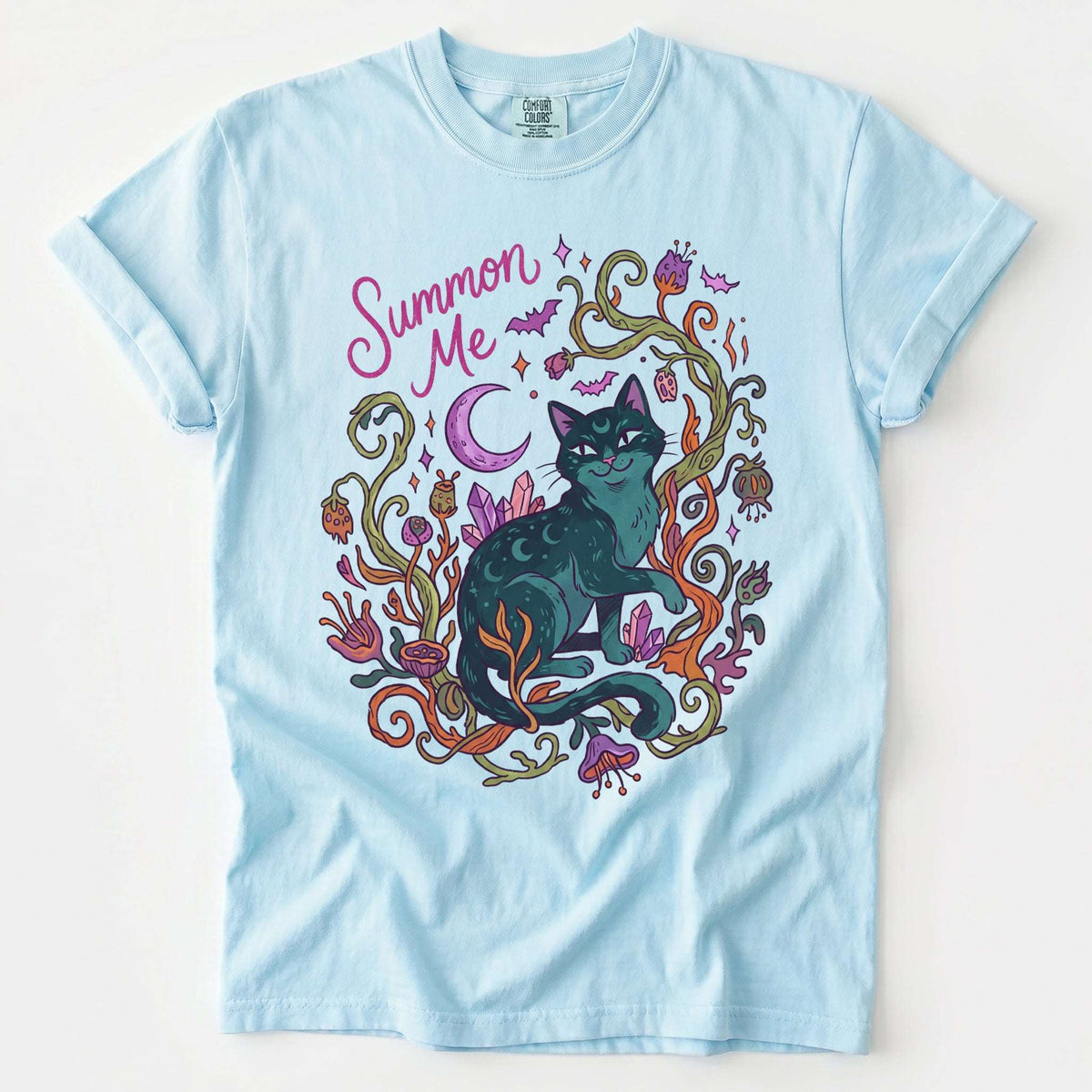Summon Me Mystical Cat Vintage Washed T-Shirt