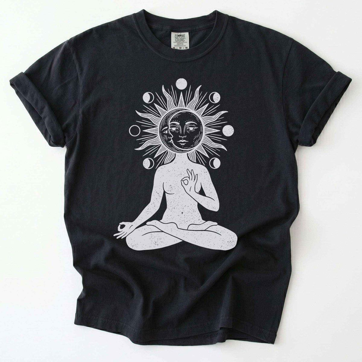 Sun & Moon Meditation Vintage Washed T-Shirt