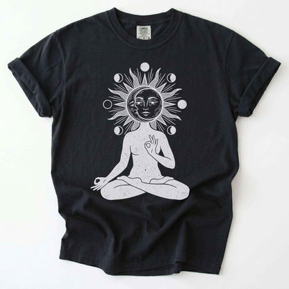 Sun & Moon Meditation Vintage Washed T-Shirt