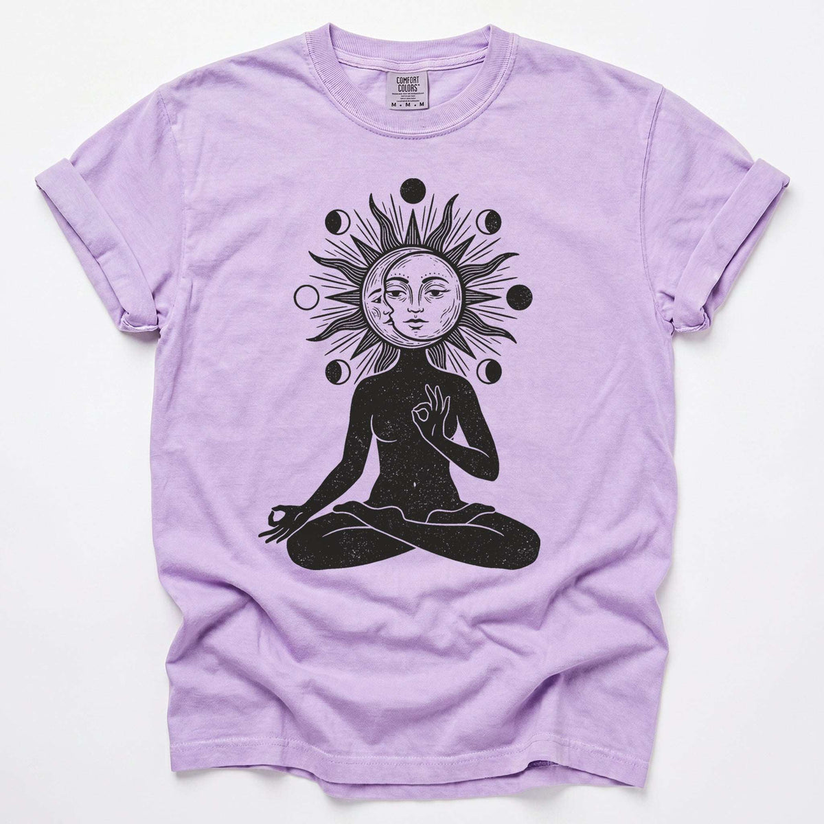 Sun & Moon Meditation Vintage Washed T-Shirt