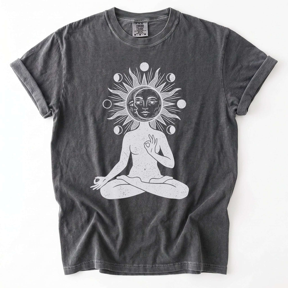 Sun & Moon Meditation Vintage Washed T-Shirt