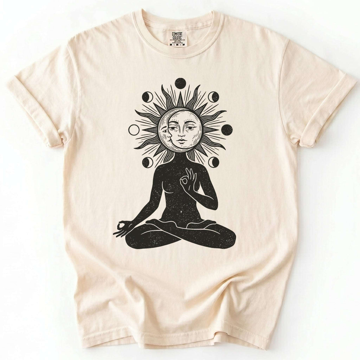 Sun & Moon Meditation Vintage Washed T-Shirt