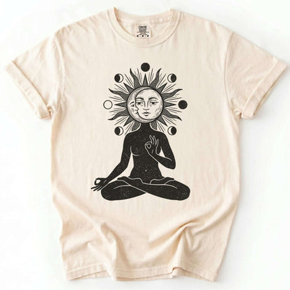 Sun & Moon Meditation Vintage Washed T-Shirt