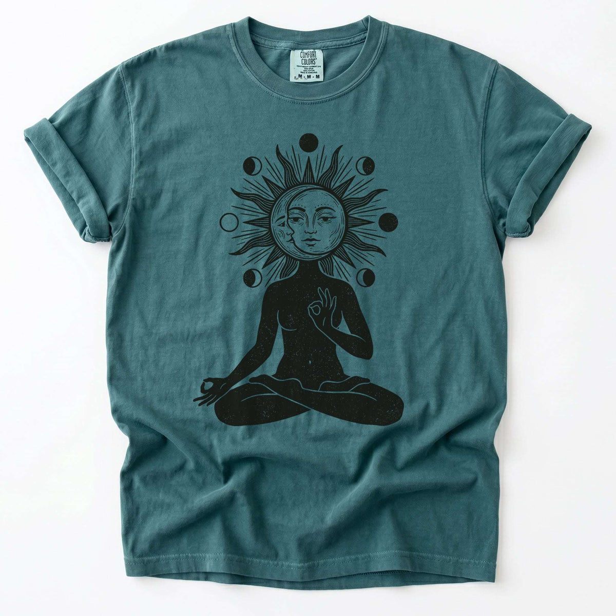 Sun & Moon Meditation Vintage Washed T-Shirt