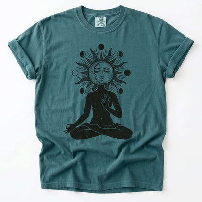 Sun & Moon Meditation Vintage Washed T-Shirt