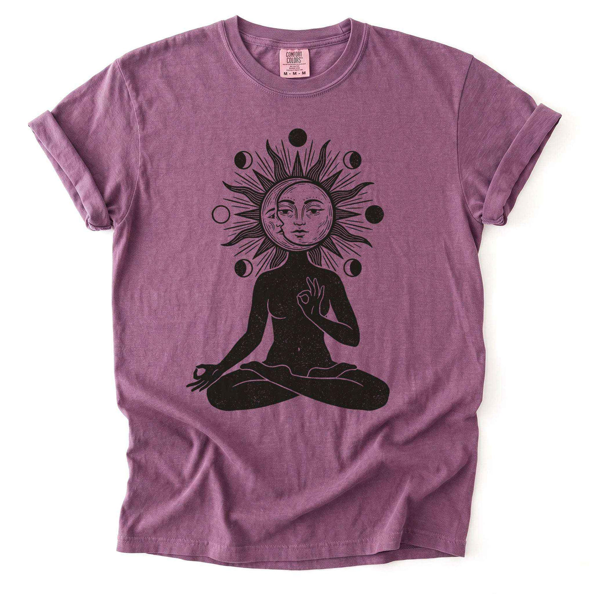 Sun & Moon Meditation Vintage Washed T-Shirt