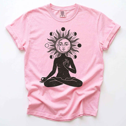 Sun & Moon Meditation Vintage Washed T-Shirt