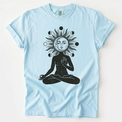 Sun & Moon Meditation Vintage Washed T-Shirt