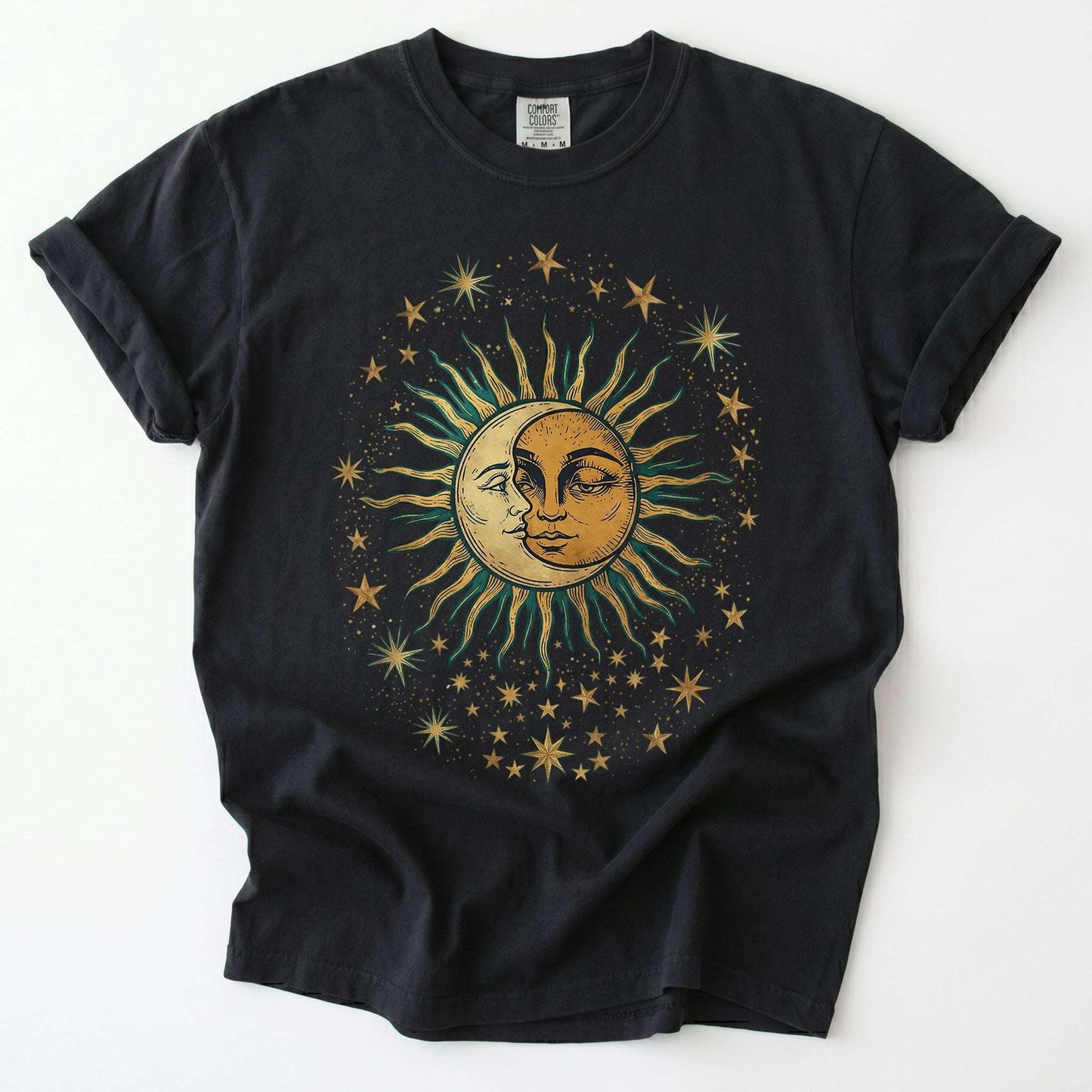 Sun & Moon Mystical Vintage Washed T-Shirt