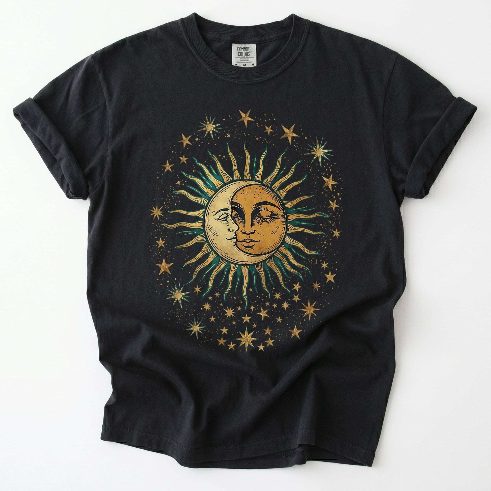 Sun & Moon Mystical Vintage Washed T-Shirt