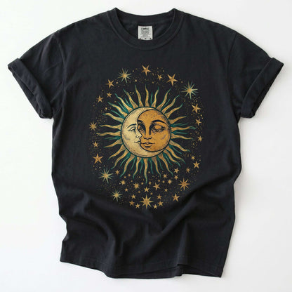 Sun & Moon Mystical Vintage Washed T-Shirt