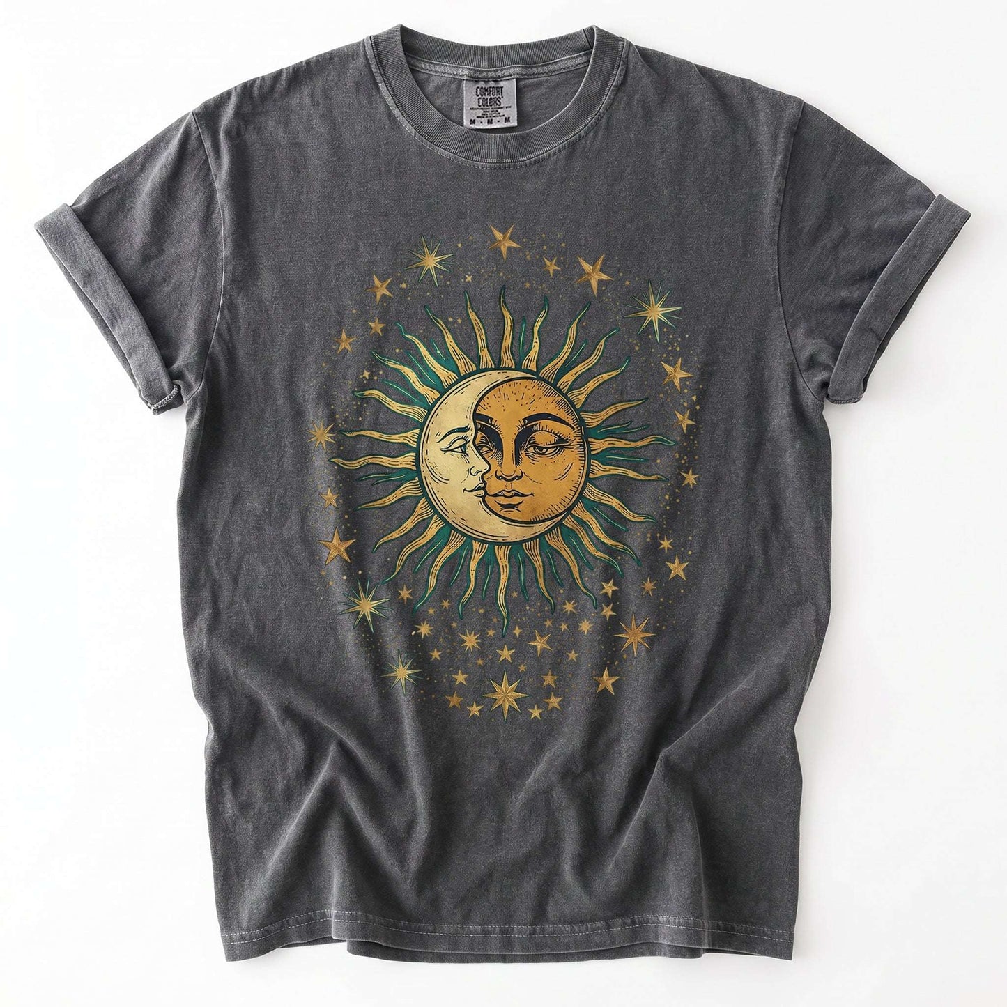 Sun & Moon Mystical Vintage Washed T-Shirt