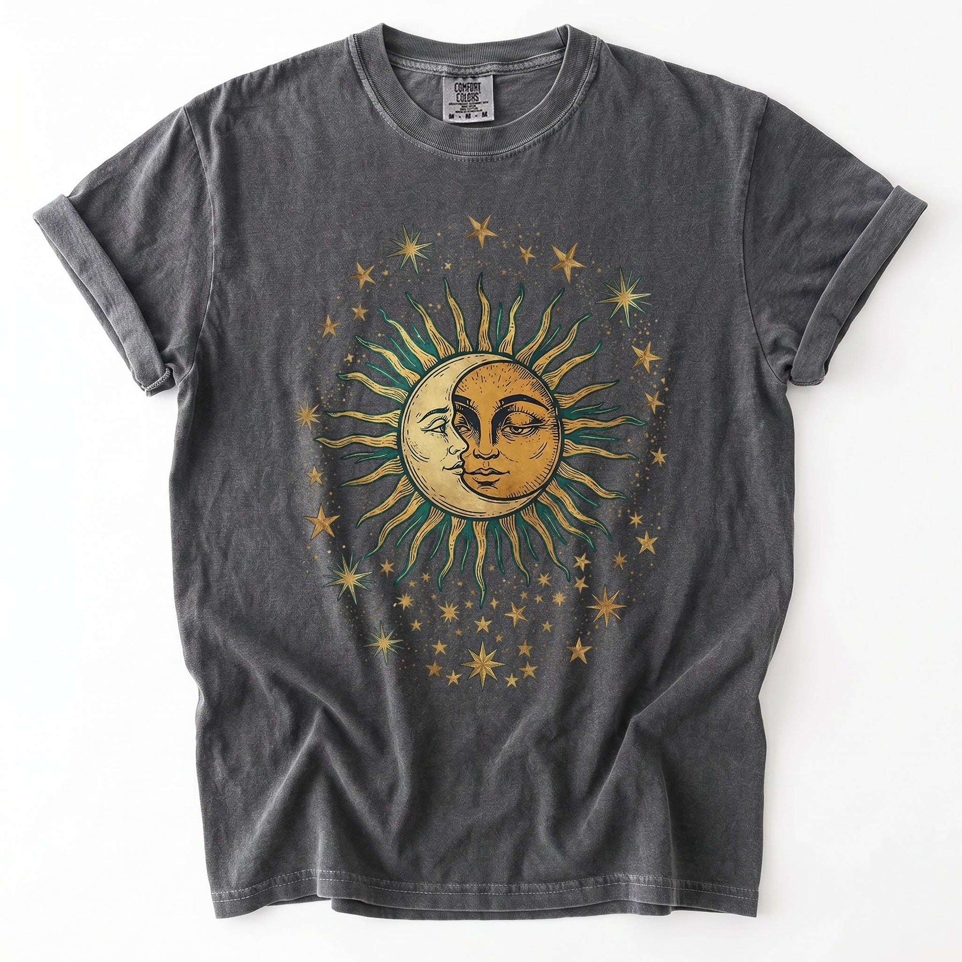Sun & Moon Mystical Vintage Washed T-Shirt