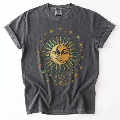 Sun & Moon Mystical Vintage Washed T-Shirt