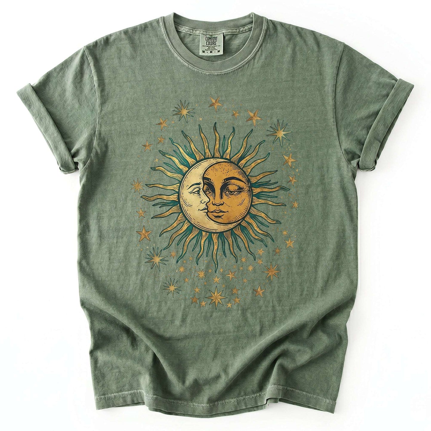 Sun & Moon Mystical Vintage Washed T-Shirt