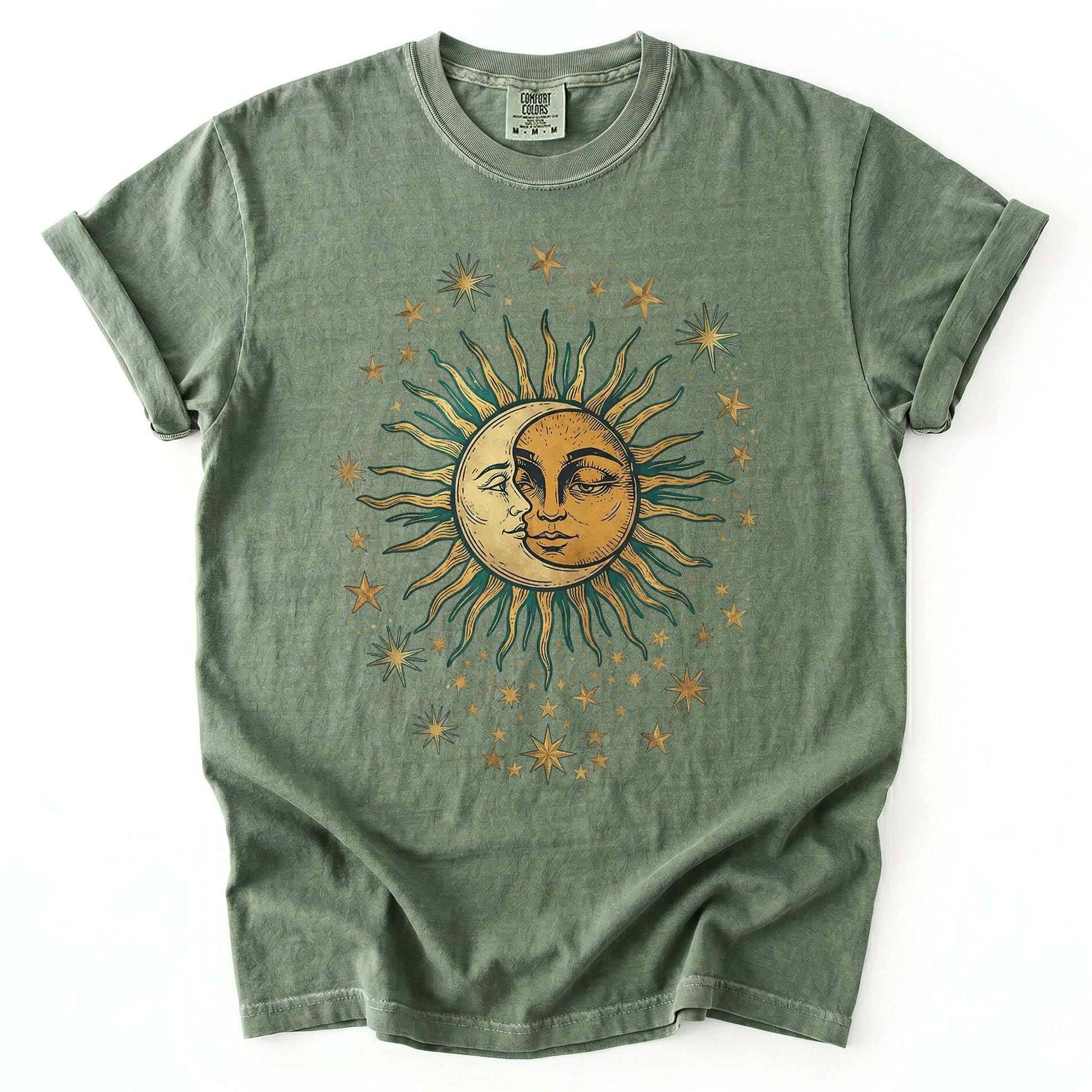 Sun & Moon Mystical Vintage Washed T-Shirt