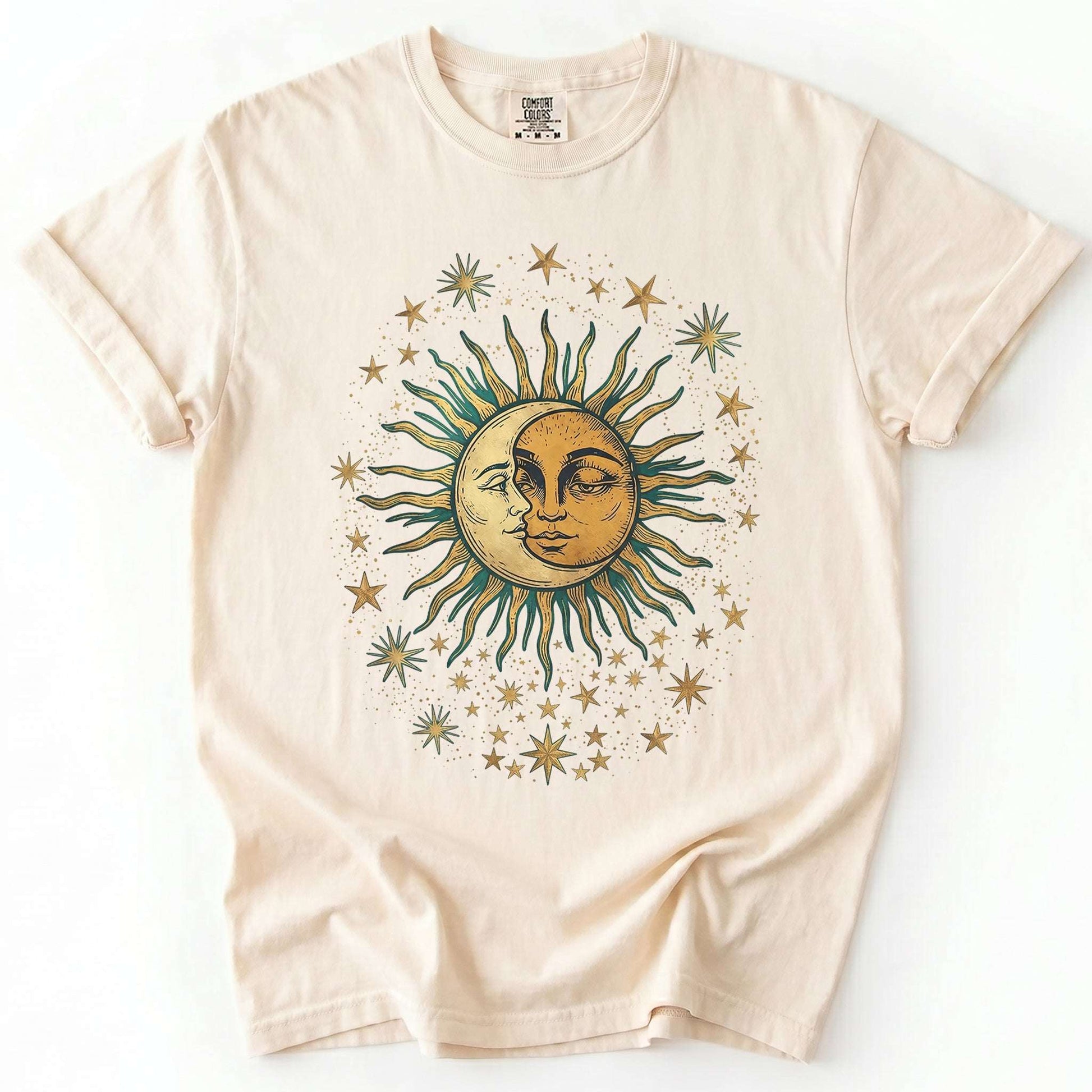 Sun & Moon Mystical Vintage Washed T-Shirt