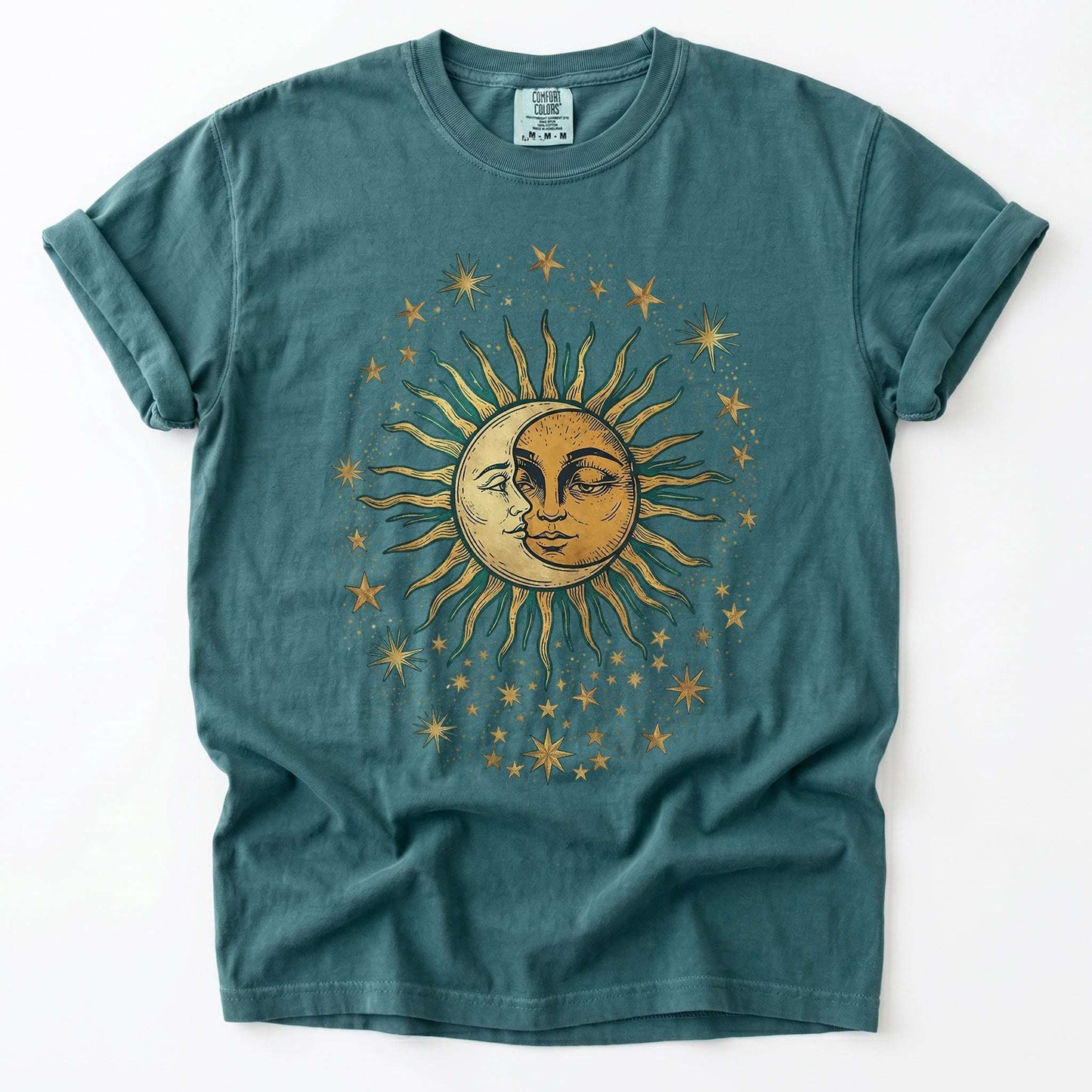 Sun & Moon Mystical Vintage Washed T-Shirt