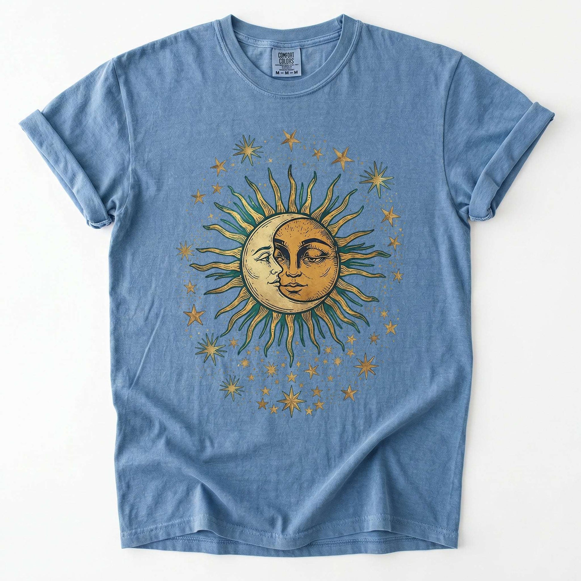 Sun & Moon Mystical Vintage Washed T-Shirt