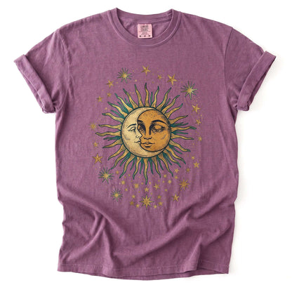 Sun & Moon Mystical Vintage Washed T-Shirt