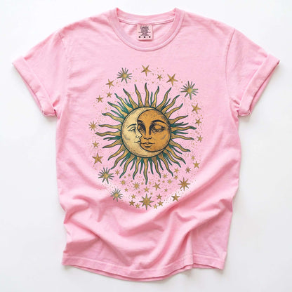 Sun & Moon Mystical Vintage Washed T-Shirt