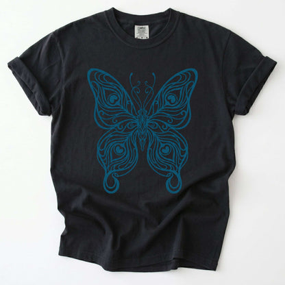 Swirl Butterfly Vintage Washed T-Shirt