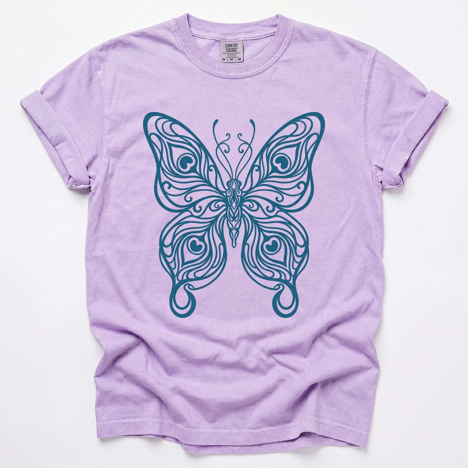 Swirl Butterfly Vintage Washed T-Shirt