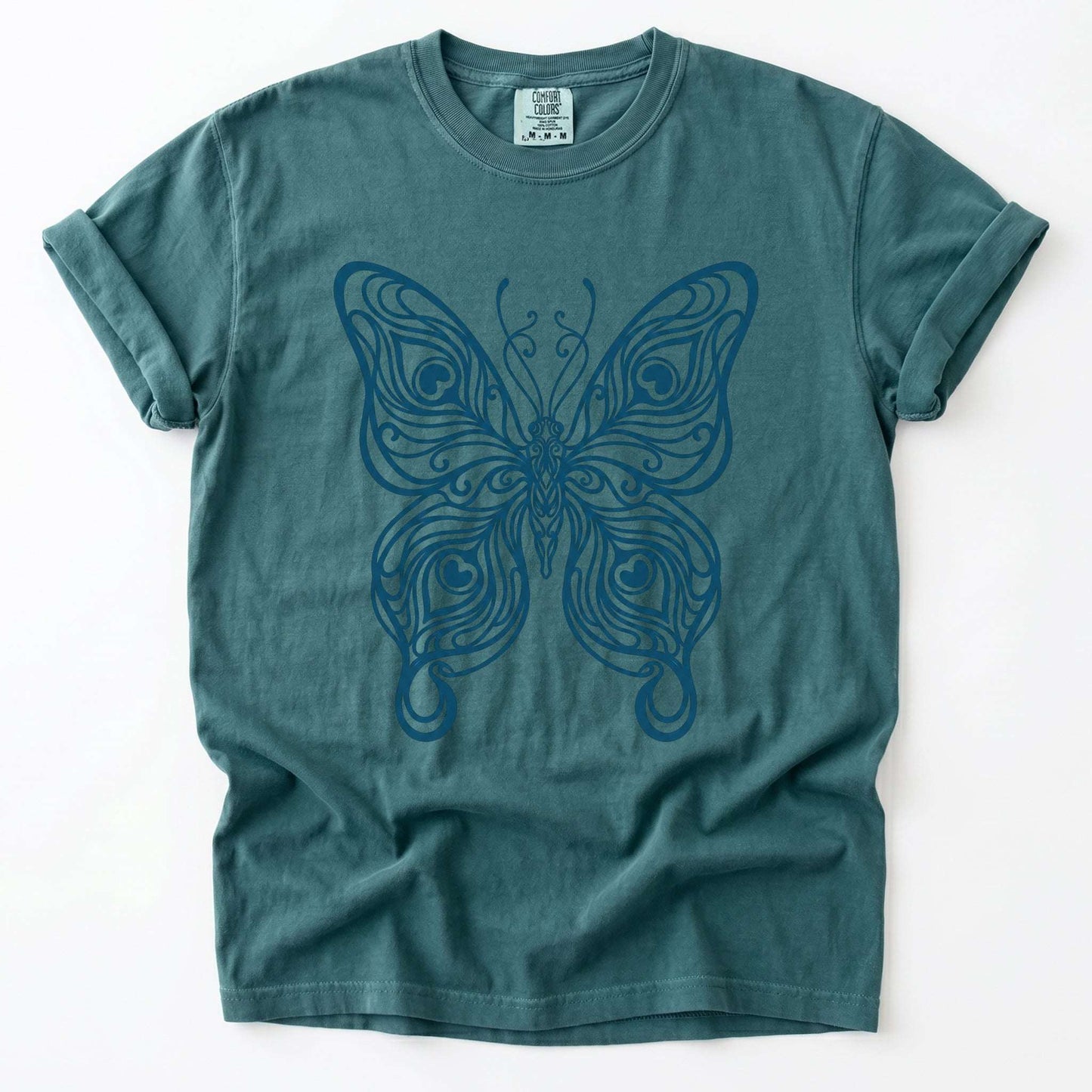 Swirl Butterfly Vintage Washed T-Shirt