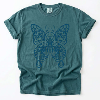 Swirl Butterfly Vintage Washed T-Shirt