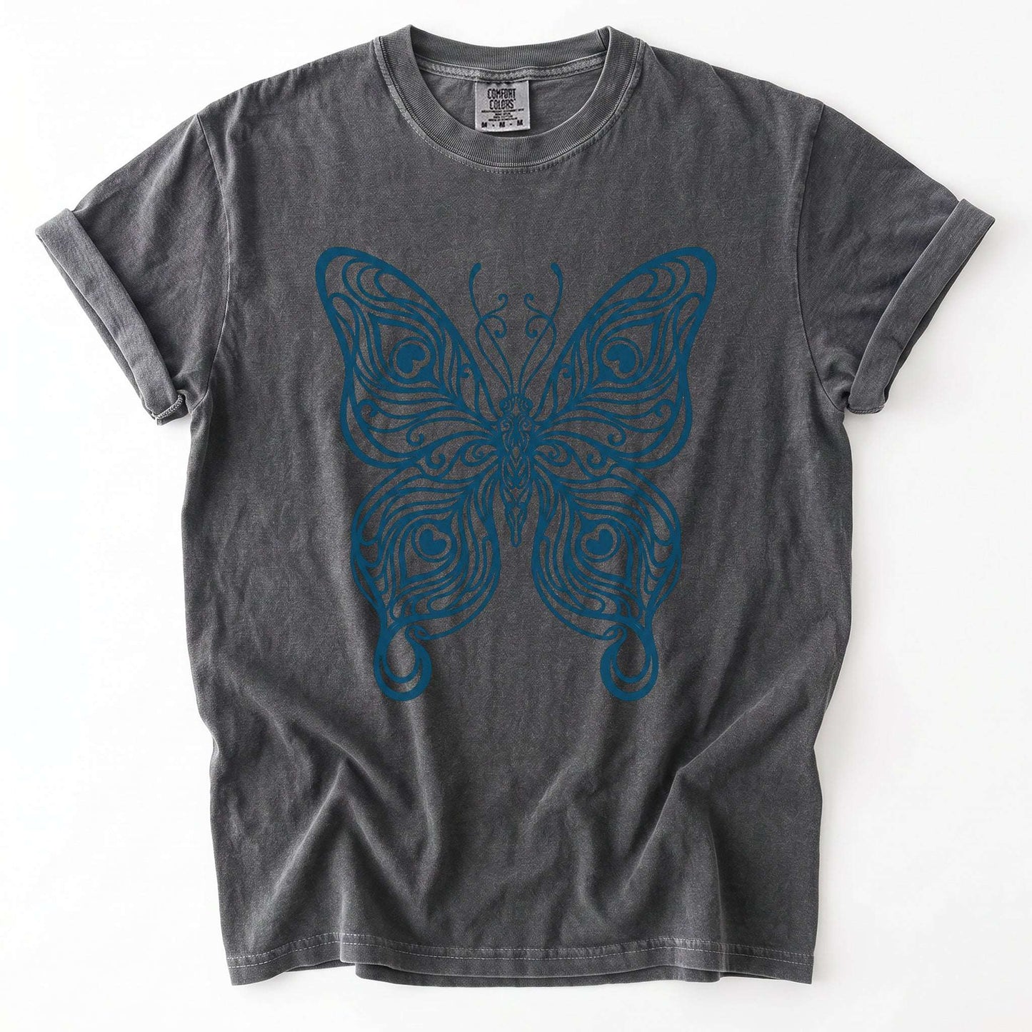 Swirl Butterfly Vintage Washed T-Shirt