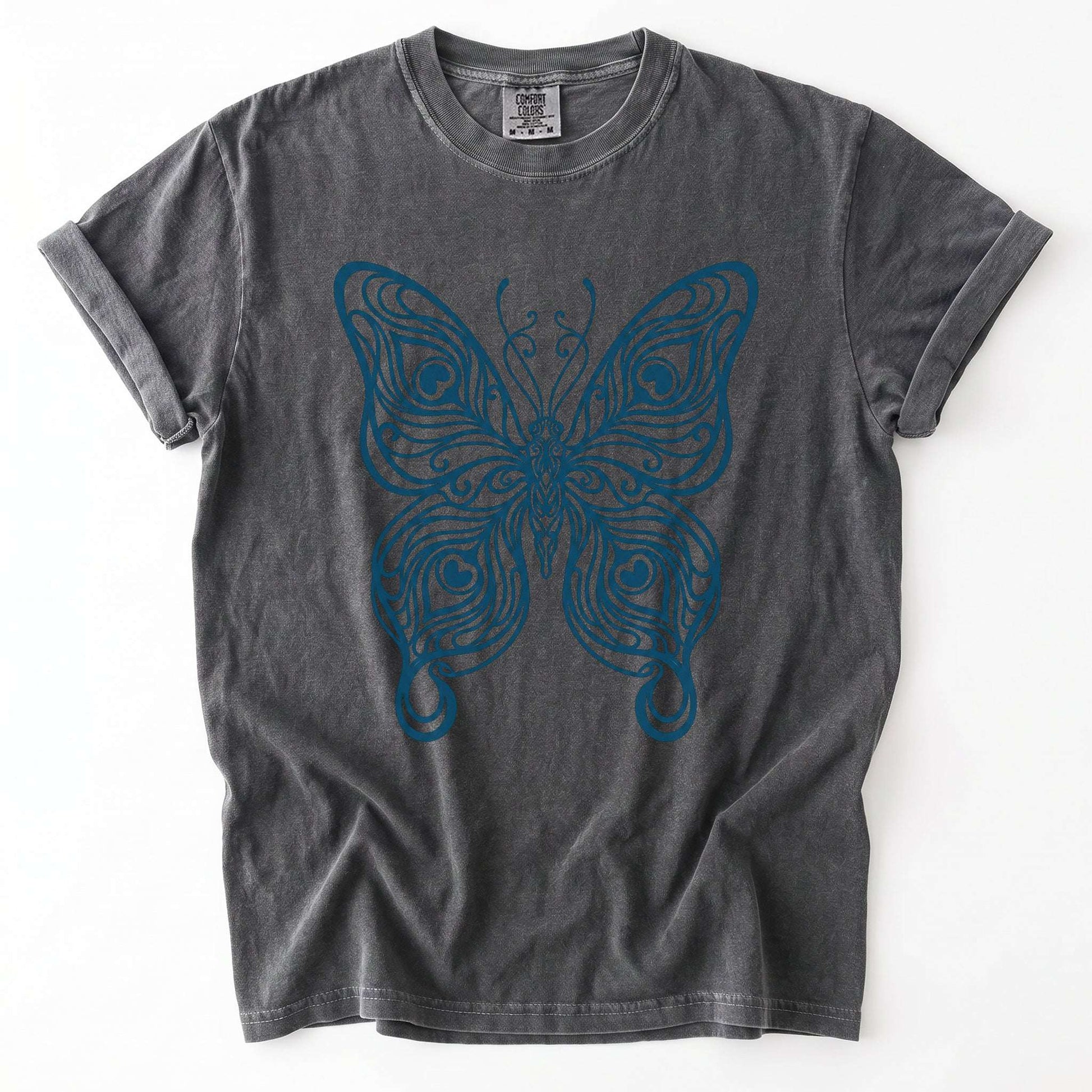 Swirl Butterfly Vintage Washed T-Shirt