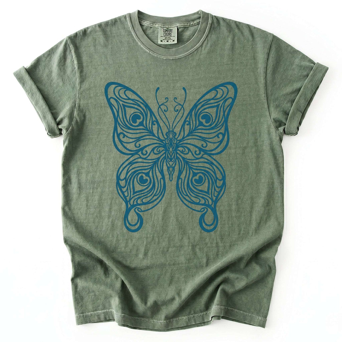 Swirl Butterfly Vintage Washed T-Shirt