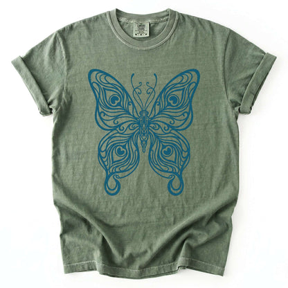 Swirl Butterfly Vintage Washed T-Shirt
