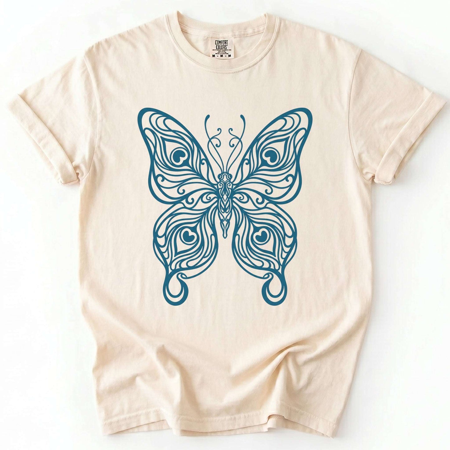 Swirl Butterfly Vintage Washed T-Shirt