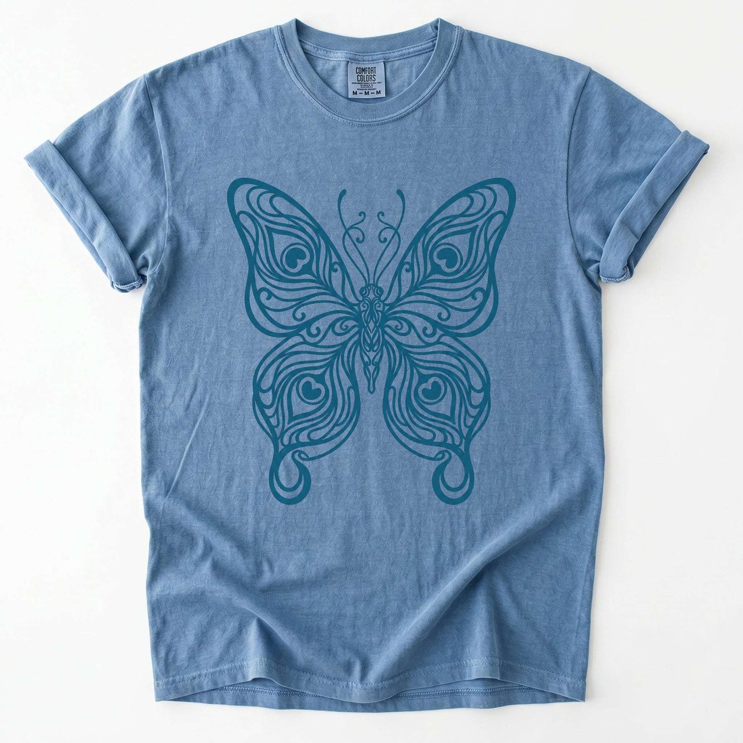 Swirl Butterfly Vintage Washed T-Shirt