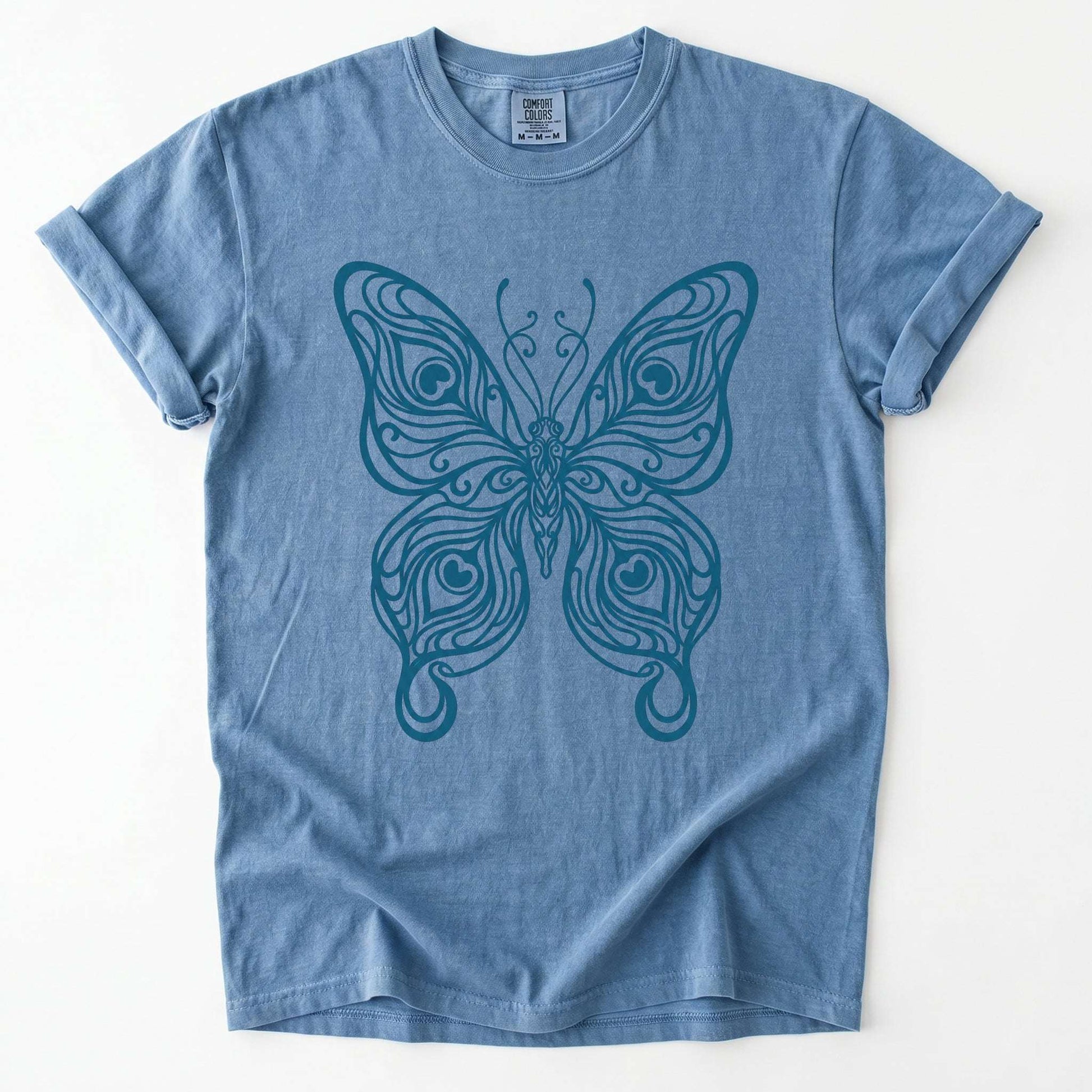 Swirl Butterfly Vintage Washed T-Shirt