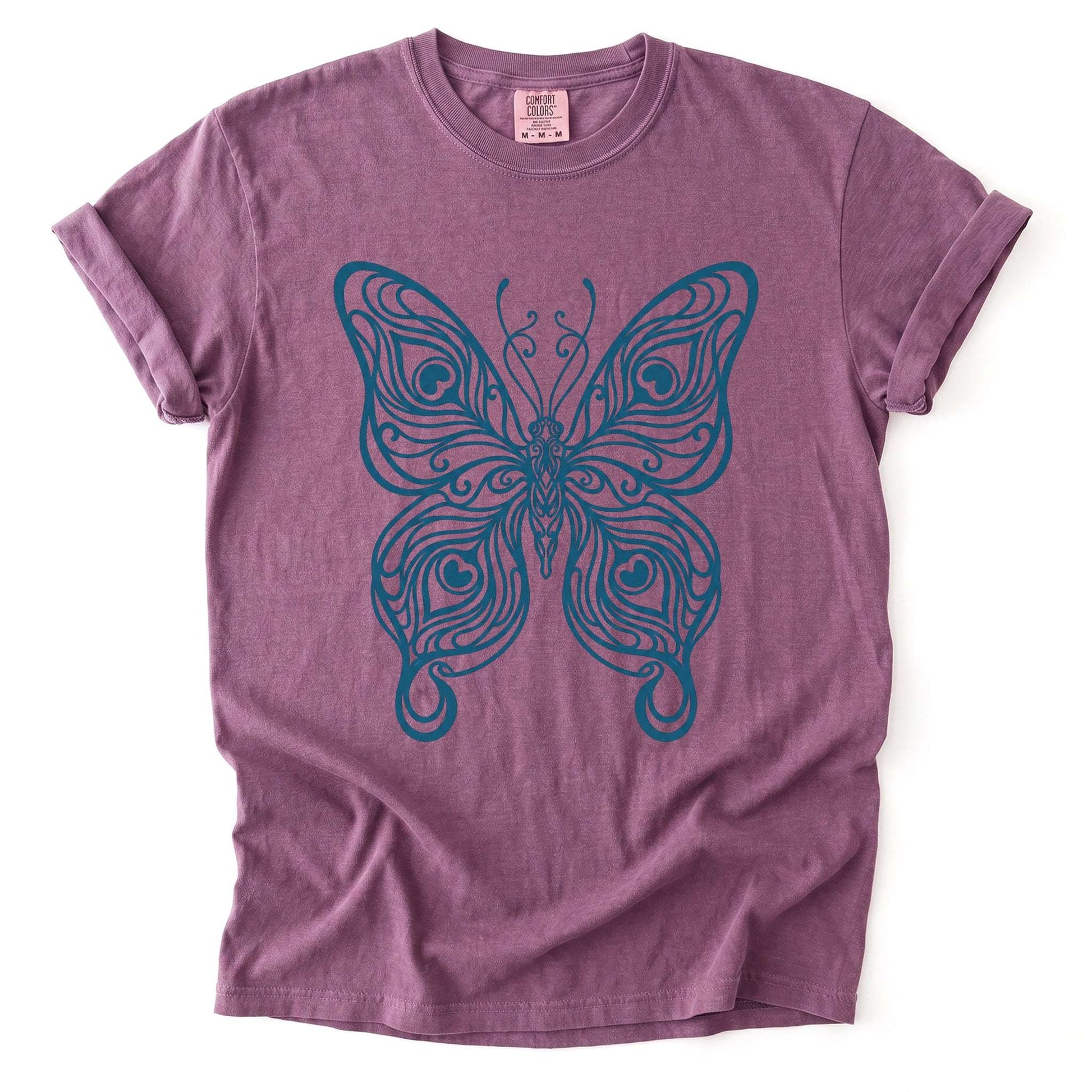 Swirl Butterfly Vintage Washed T-Shirt