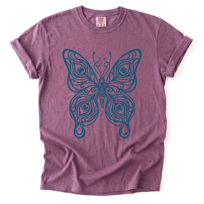 Swirl Butterfly Vintage Washed T-Shirt