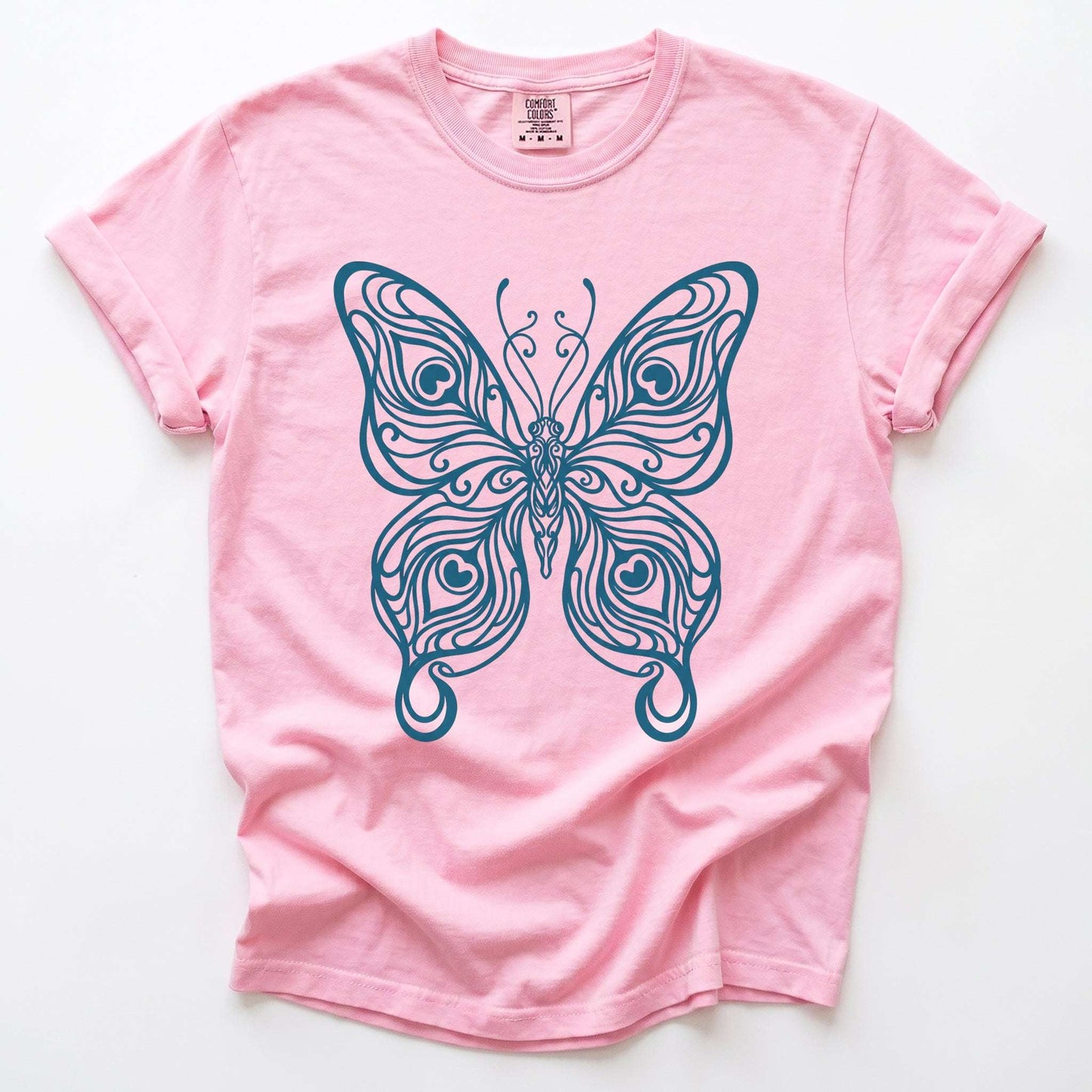 Swirl Butterfly Vintage Washed T-Shirt