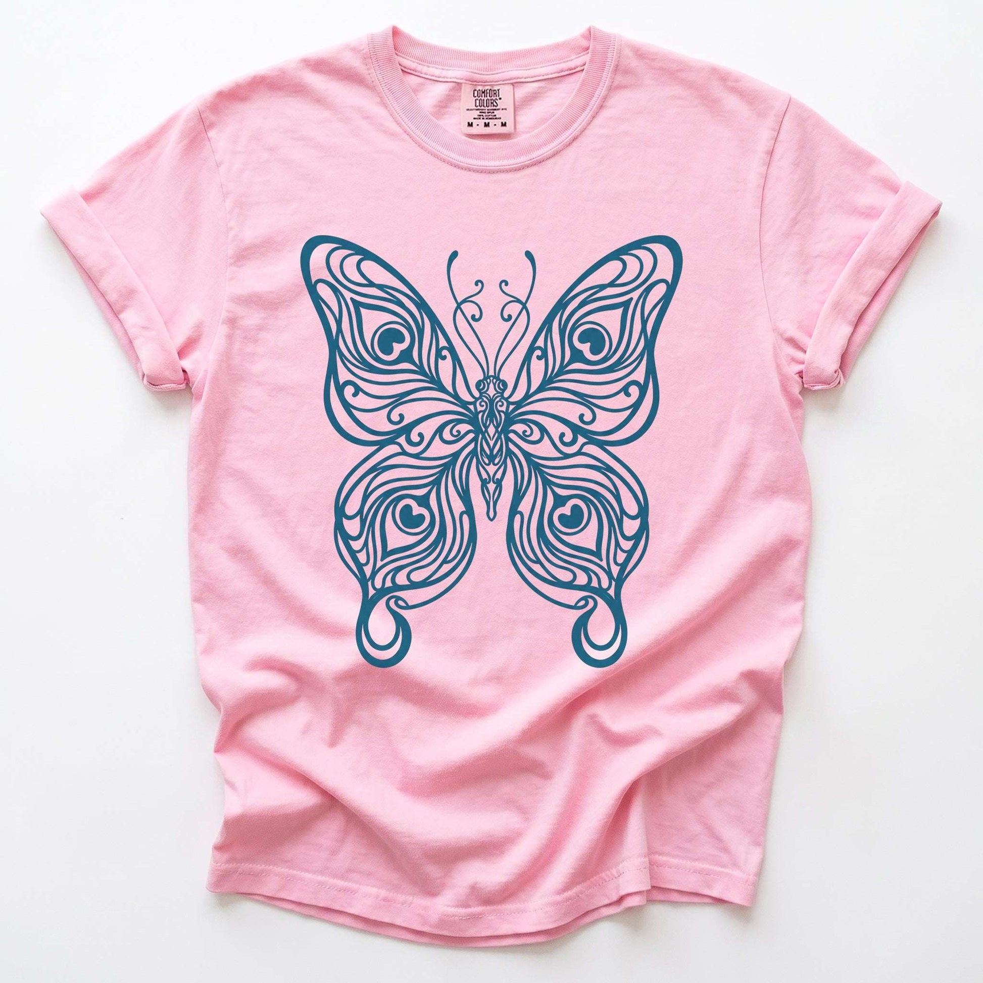 Swirl Butterfly Vintage Washed T-Shirt