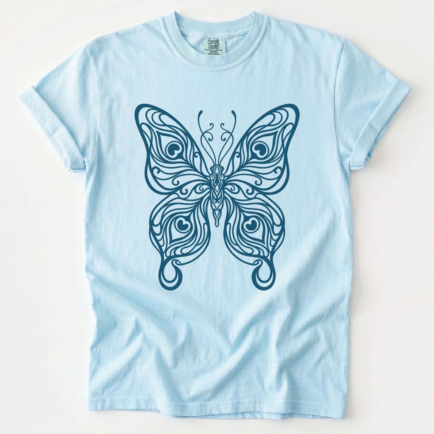 Swirl Butterfly Vintage Washed T-Shirt