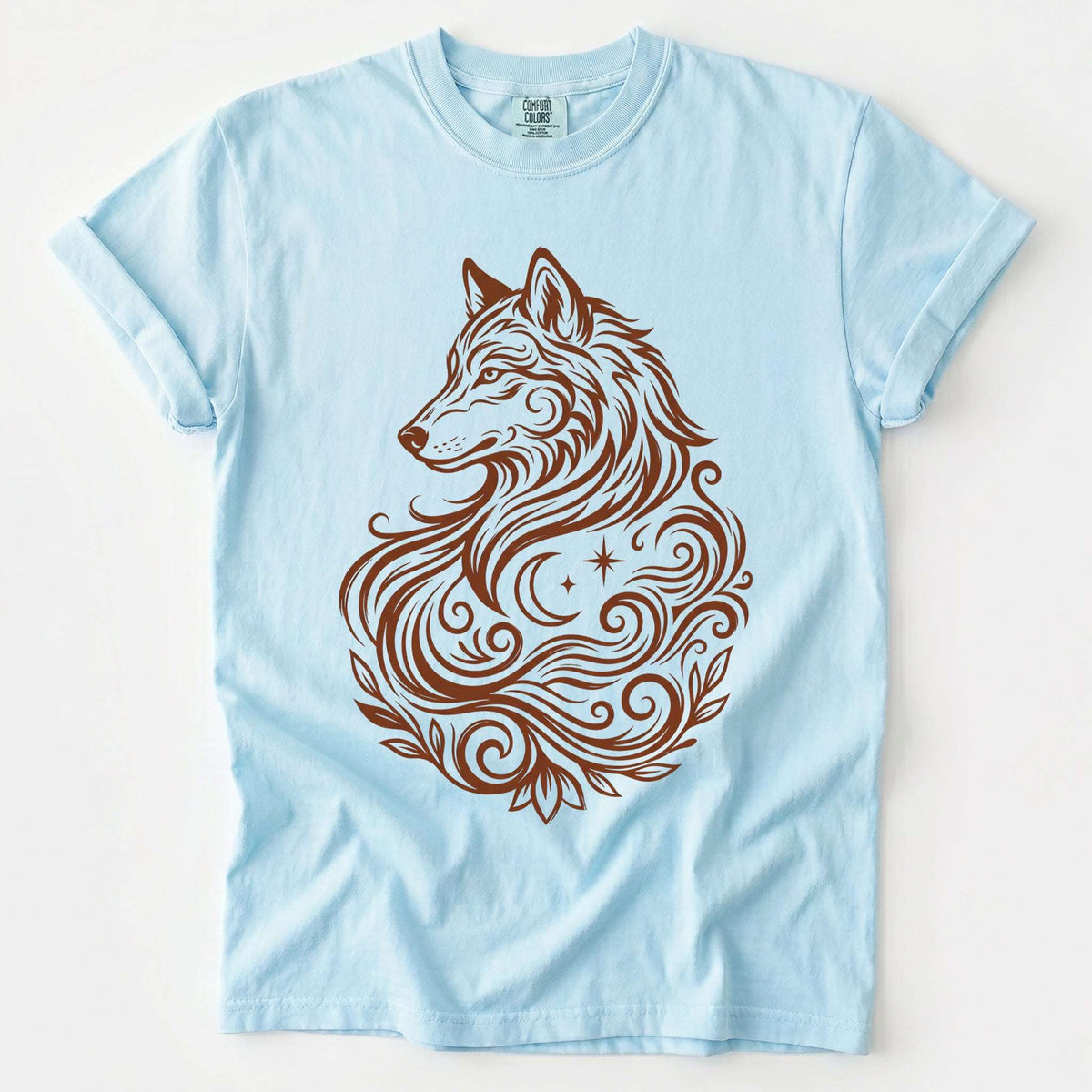Swirling Wolf Vintage Washed T-Shirt